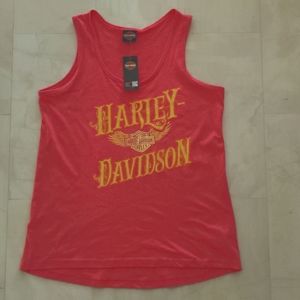 Harley Davidson Powerful Tank Women's XL pink NWT